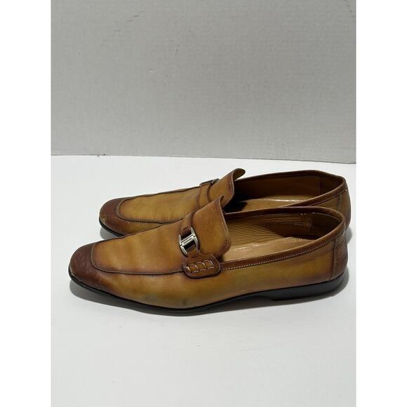 Magnanni Rambla Leather Buckle-Strap‎ Loafers Brown Tan Sz 10.5 23001 Nordstrom main image 7